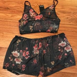 Grow to Any Lengths Floral Bralette and Shorts Set